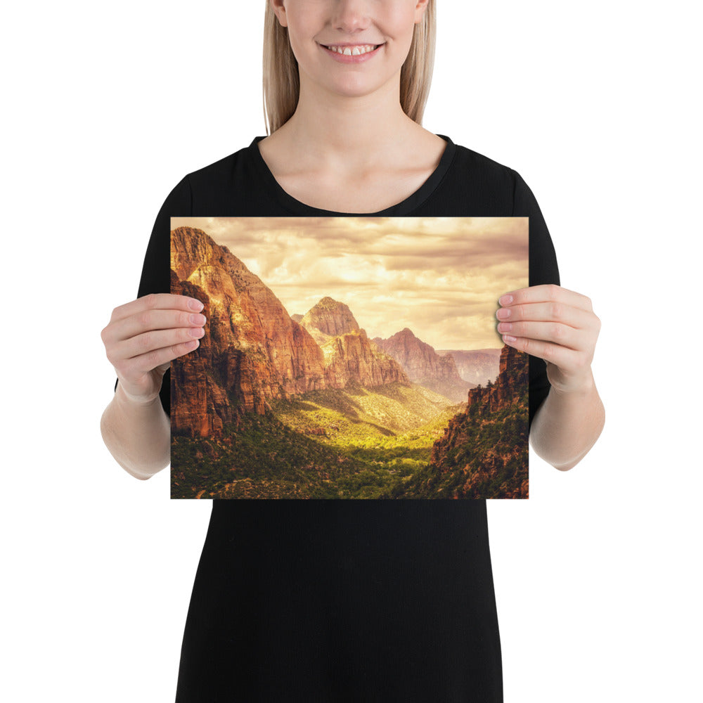 Zion National Park - Summer Morning Photo Print