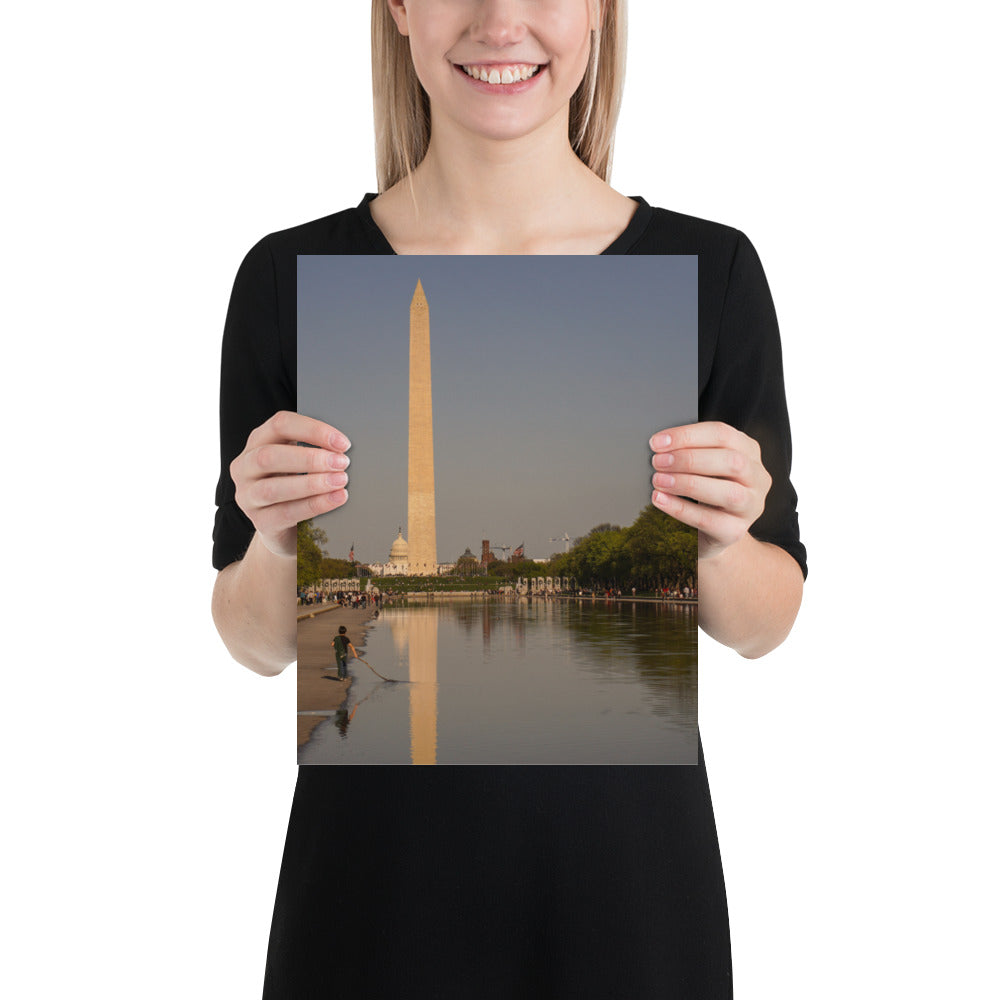 Photo of Lincoln Memorial Reflecting Pool with the Washington Monument