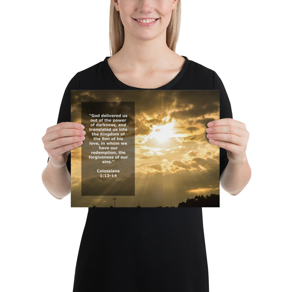 Bible Scripture Verse Photo Print Image - Colossians