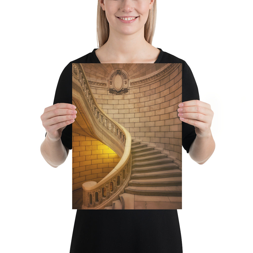 Old Courthouse Spiral Staircase Photo Cleveland Ohio Image