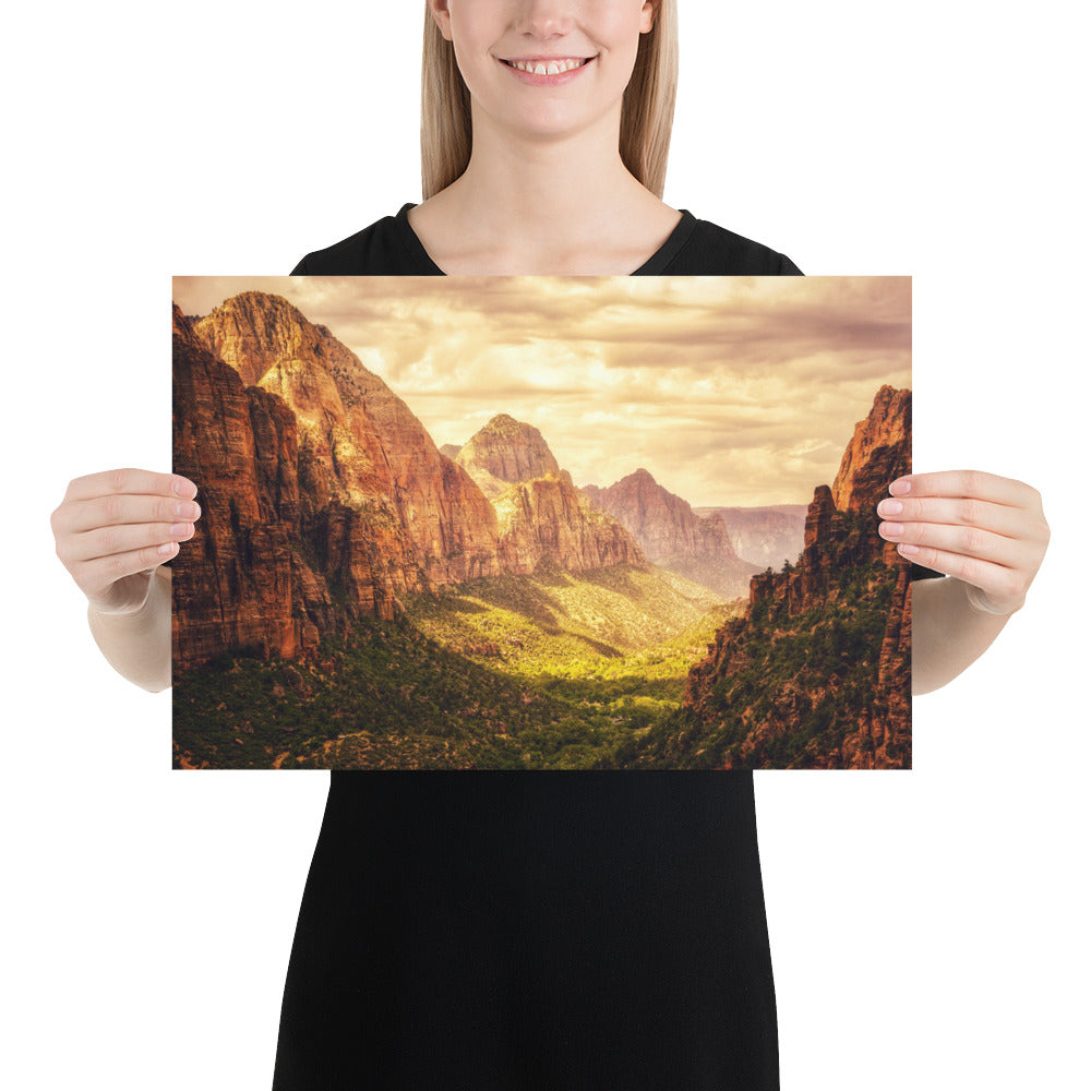 Zion National Park - Summer Morning Photo Print