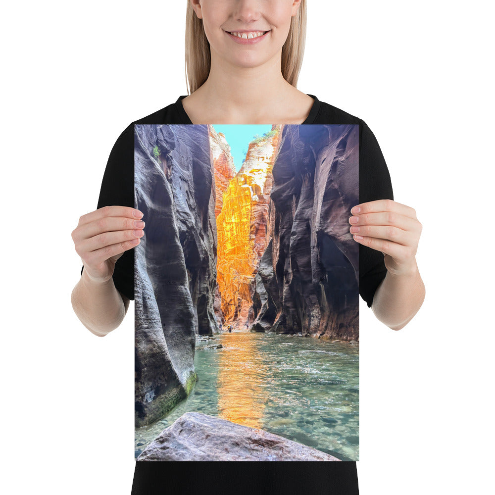 The Narrows Photo Poster Print Zion National Park River in Utah