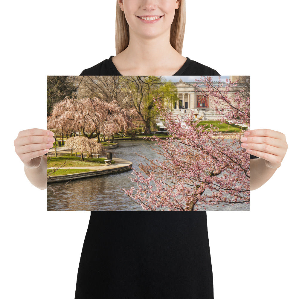 Cherry Blossoms Trees Photo Cleveland Museum of Art Image Wade Lagoon Spring Print