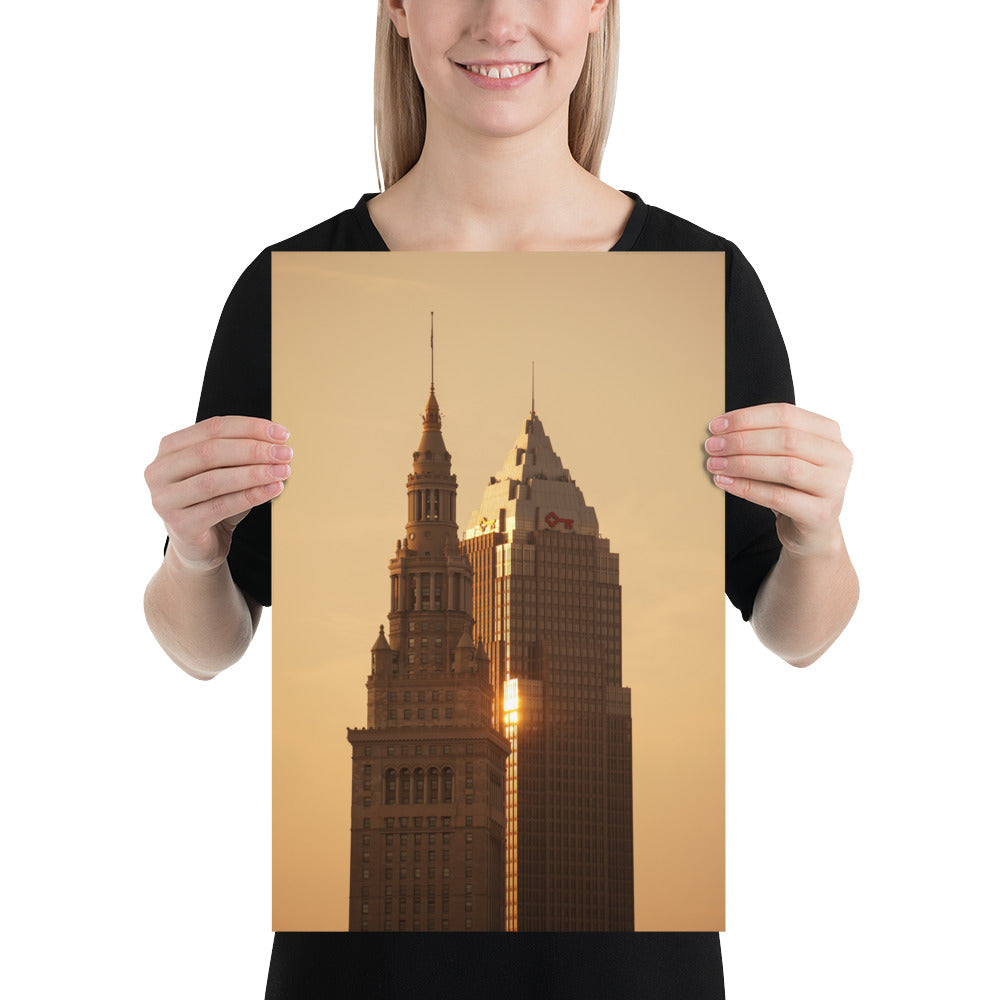 Cleveland Skyline Downtown Photo Key Terminal Tower Image