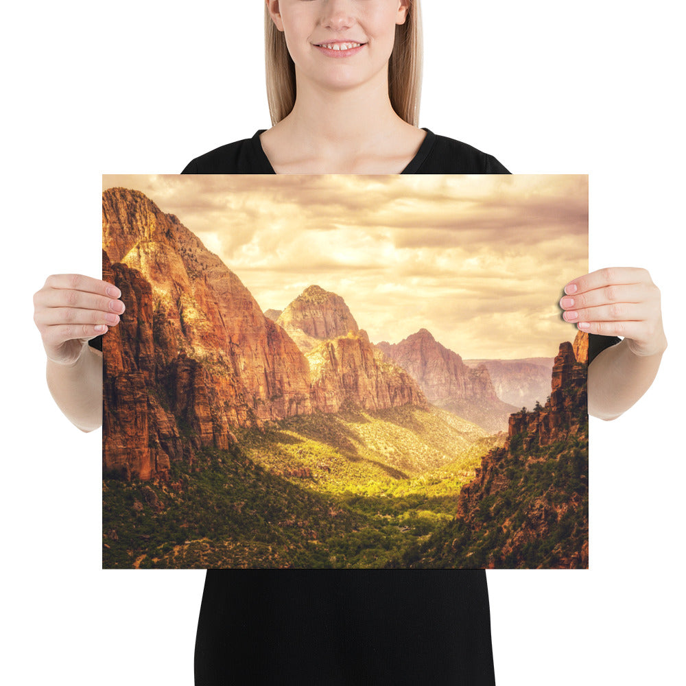 Zion National Park - Summer Morning Photo Print