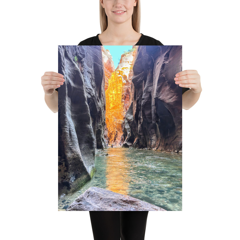 The Narrows Photo Poster Print Zion National Park River in Utah