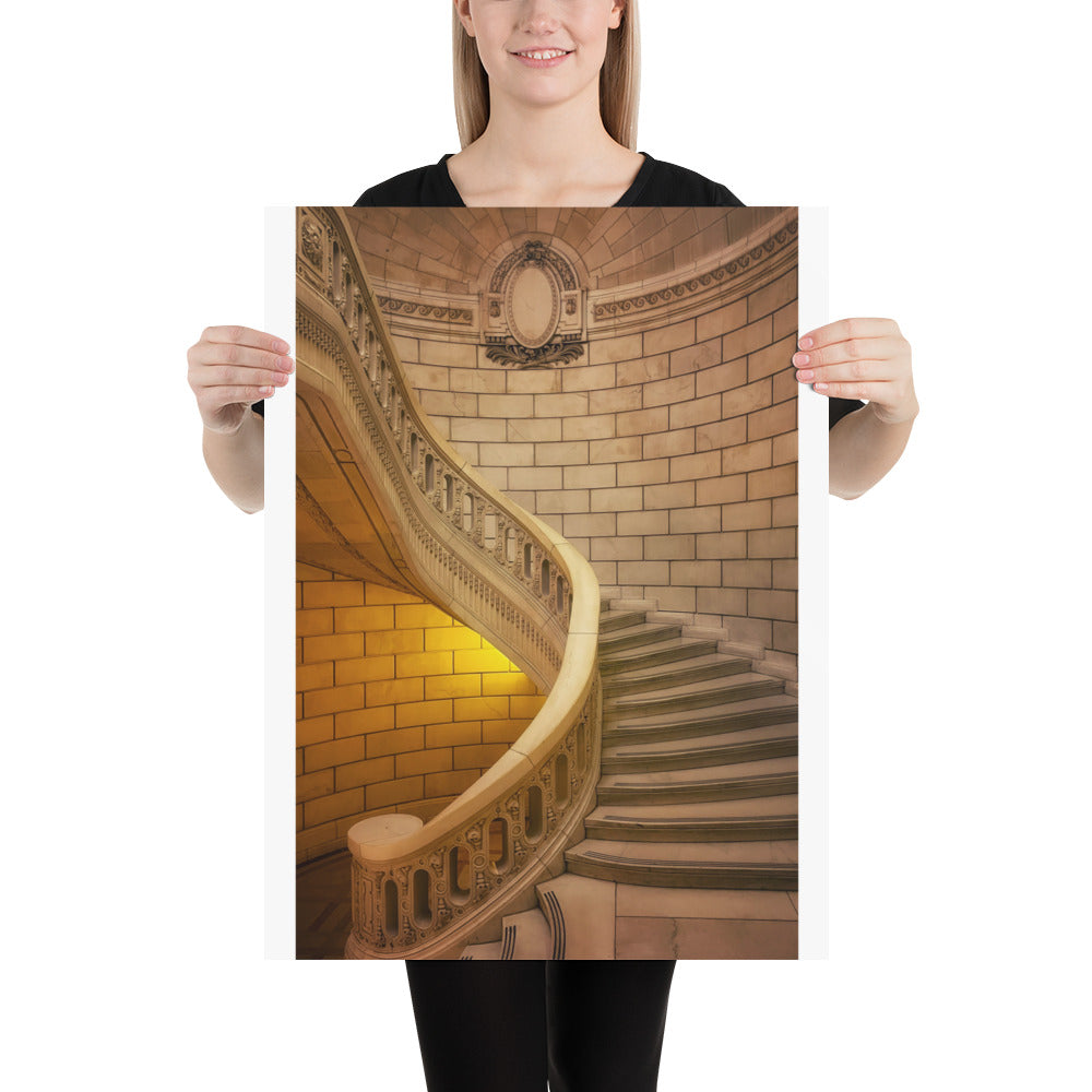 Old Courthouse Spiral Staircase Photo Cleveland Ohio Image