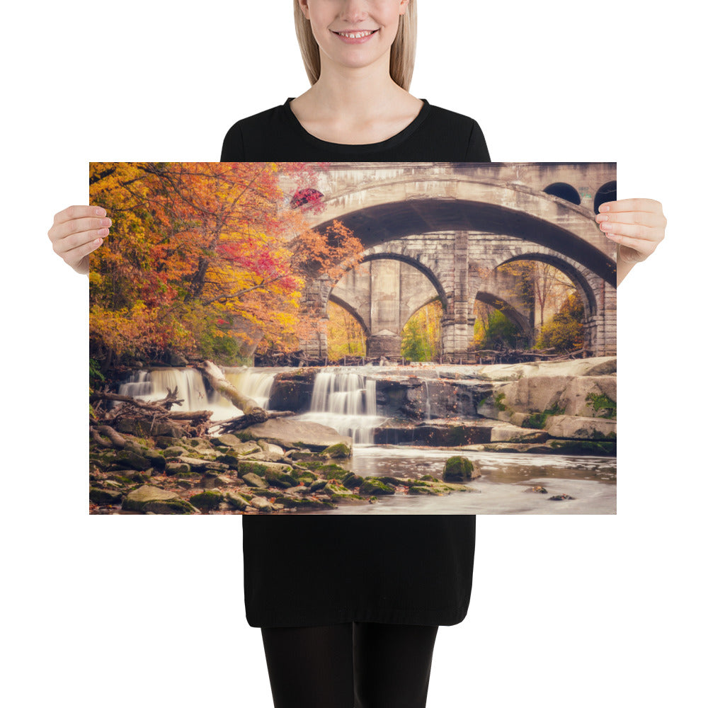 Berea Falls Ohio Waterfall Poster Print Photo