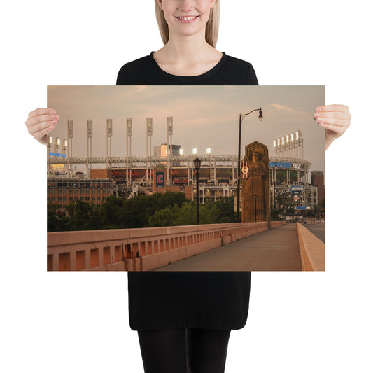 Cleveland Guardians Baseball Statue Team Photo Image