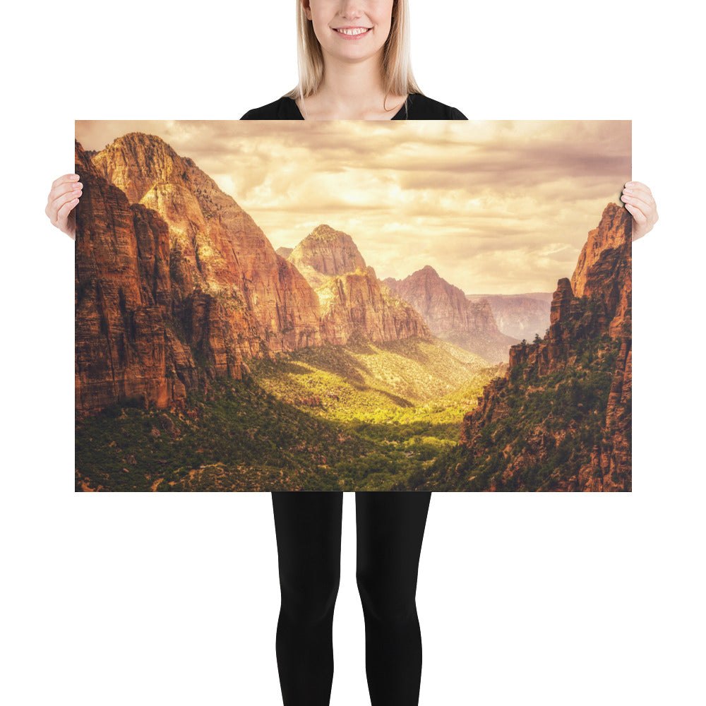Zion National Park - Summer Morning Photo Print