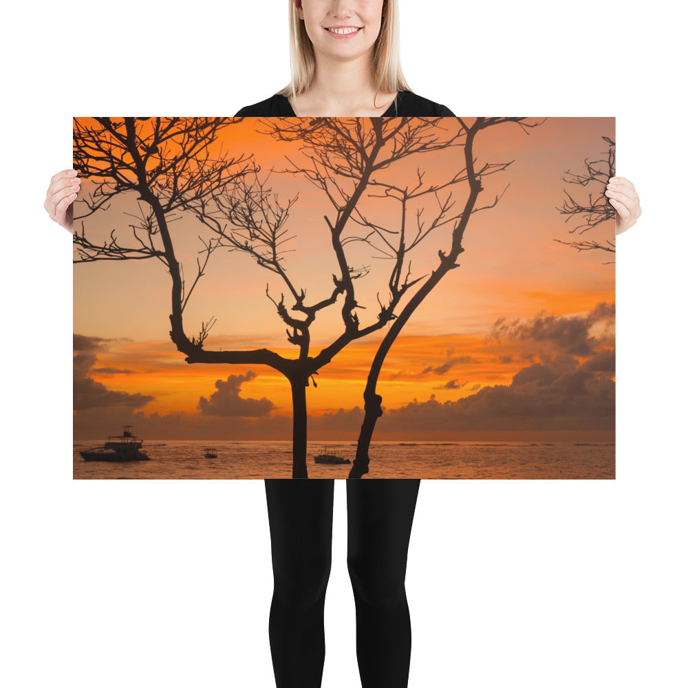 Punta Cana Beach Sunrise Photo Poster Print Dominican Republic Caribbean Island