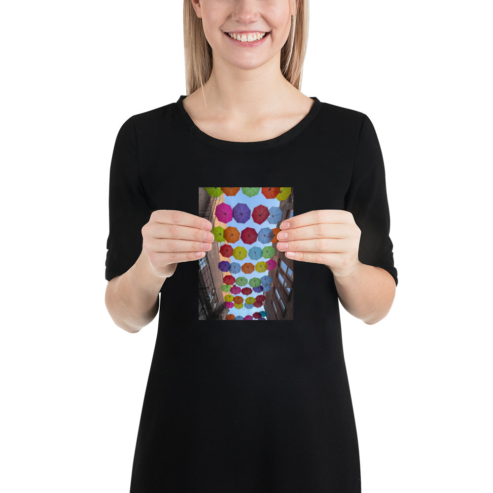 Umbrella Alley Photo Poster Print Image of Art in Louisville Ohio