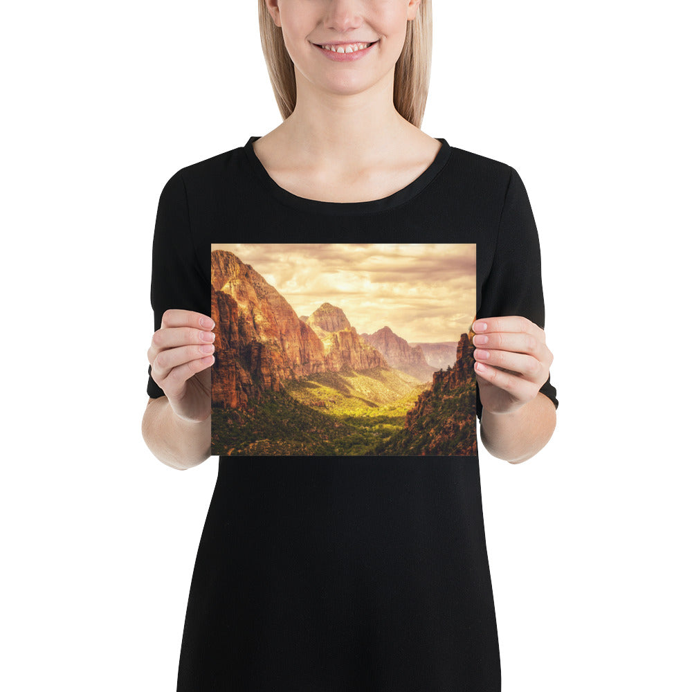 Zion National Park - Summer Morning Photo Print