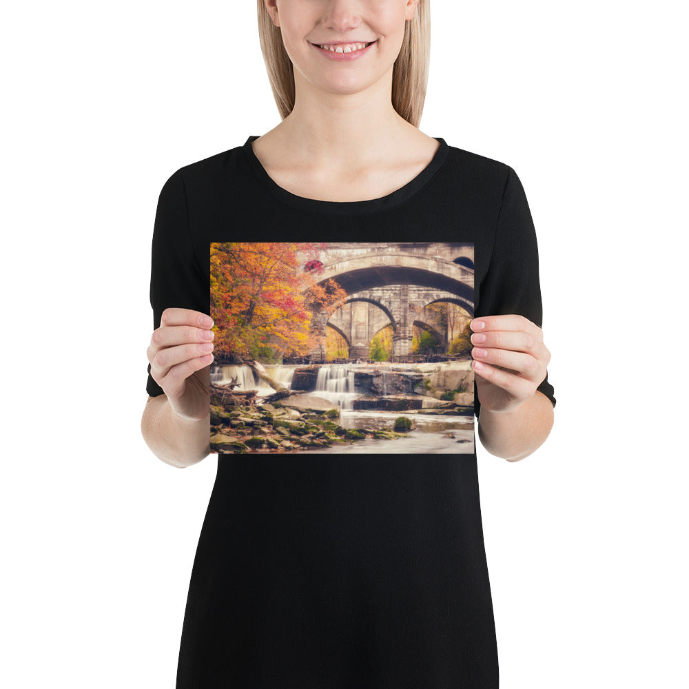 Berea Falls Ohio Waterfall Poster Print Photo