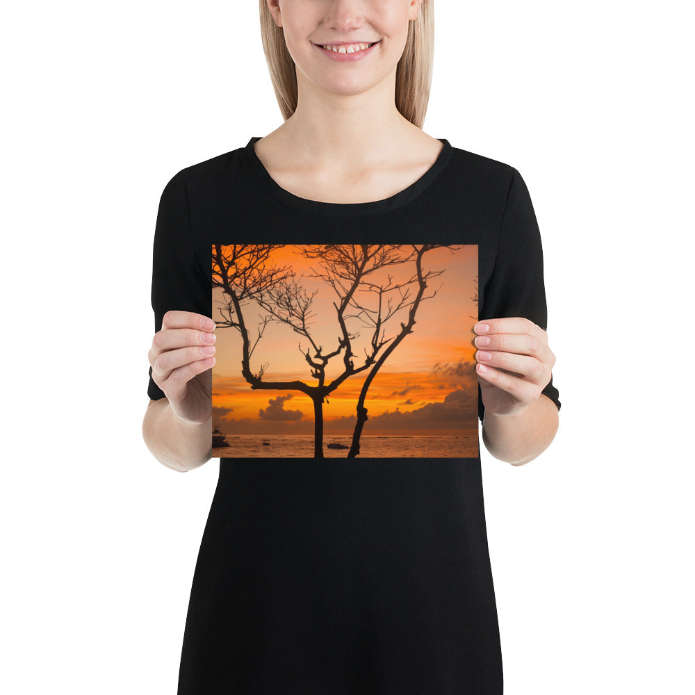 Punta Cana Beach Sunrise Photo Poster Print Dominican Republic Caribbean Island