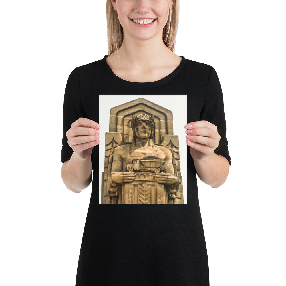 Guardians of Transportation (Traffic) Truck Photo Statue Cleveland MLB Baseball Print