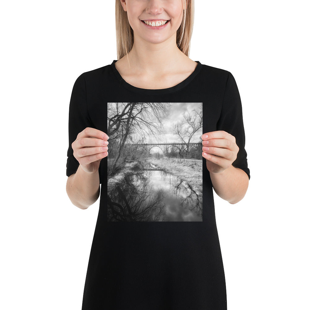 Black and White Photo Cuyahoga Valley National Park Bridge Print