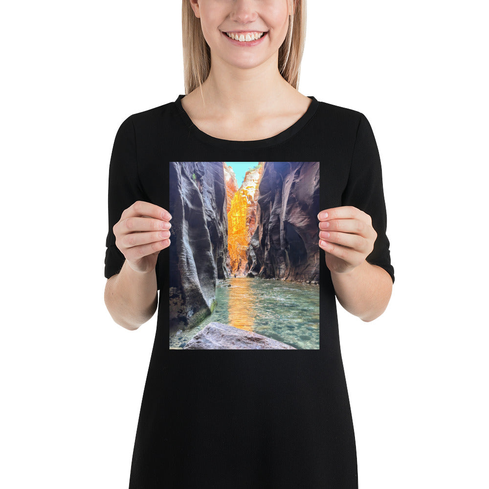 The Narrows Photo Poster Print Zion National Park River in Utah