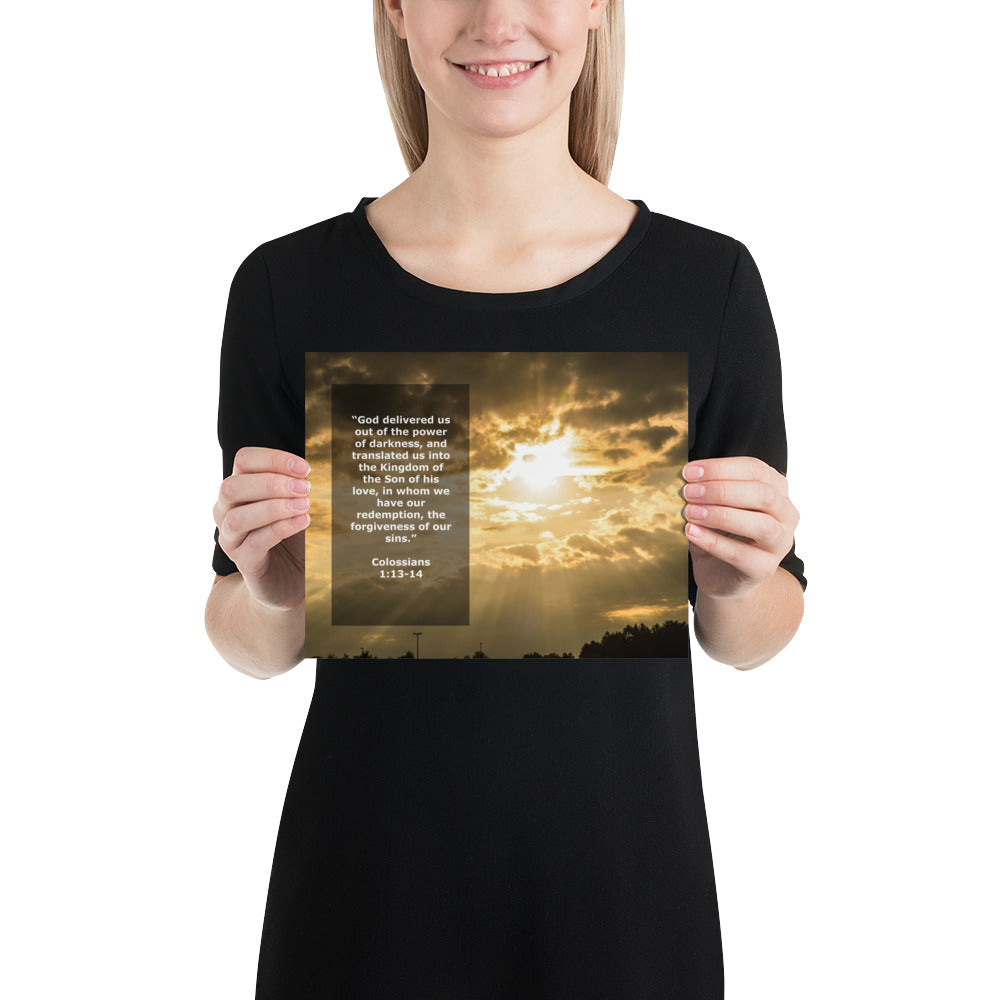 Bible Scripture Verse Photo Print Image - Colossians