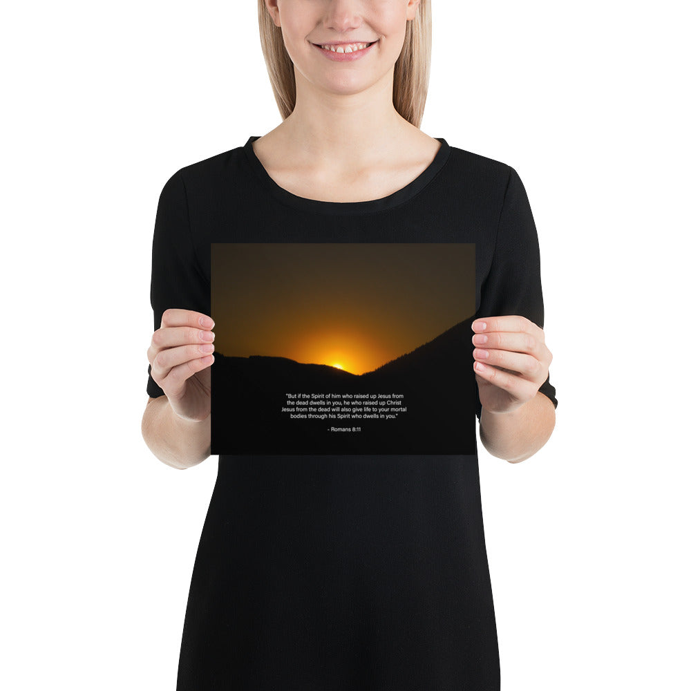 Jesus Photo Print Bible Verse Romans Scripture Wall Art Image
