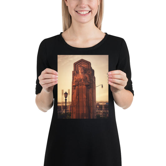 Cleveland Guardians Statue Photo Progressive Field Baseball Image Bridge