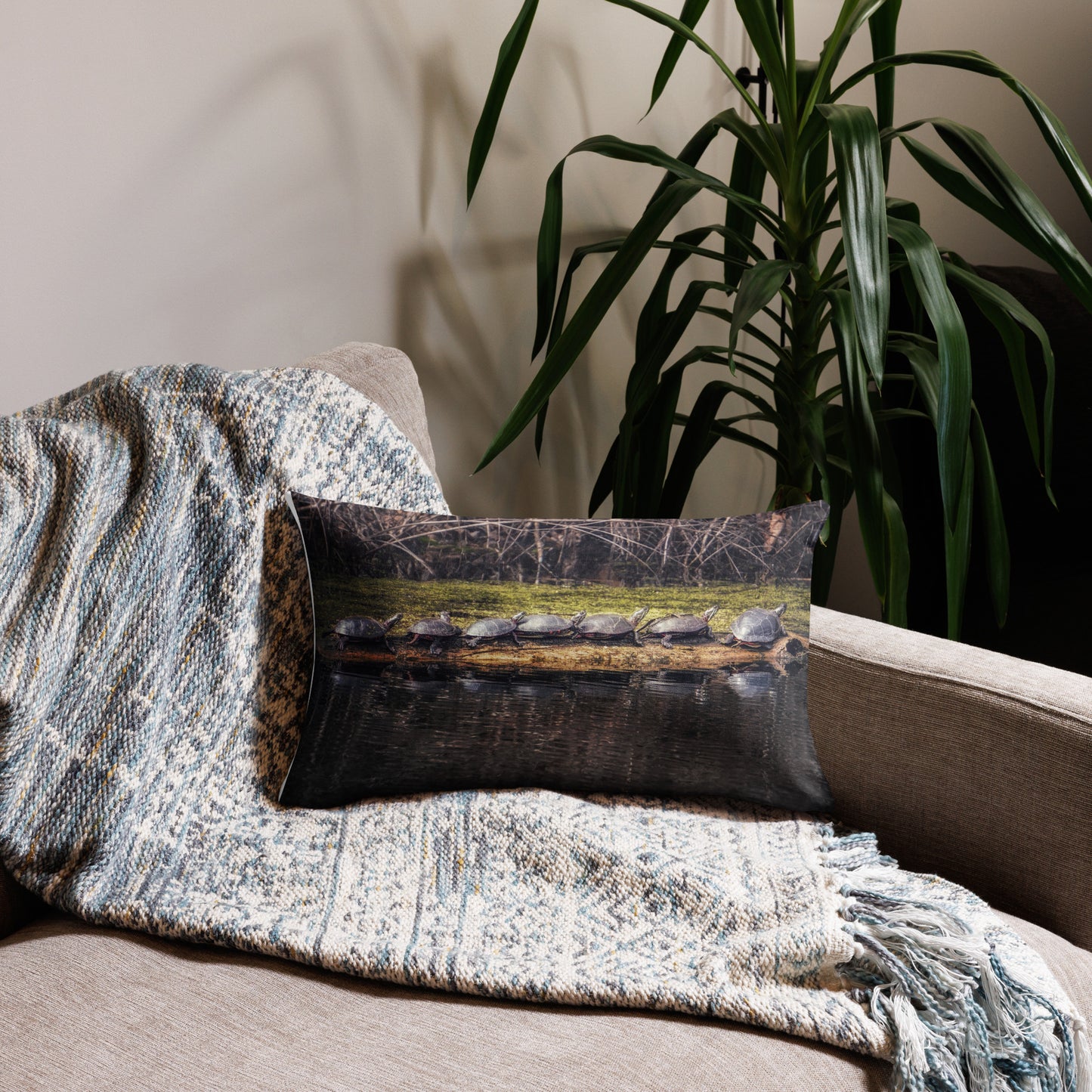 7 Turtle Cha-Cha-Cha Premium Pillow