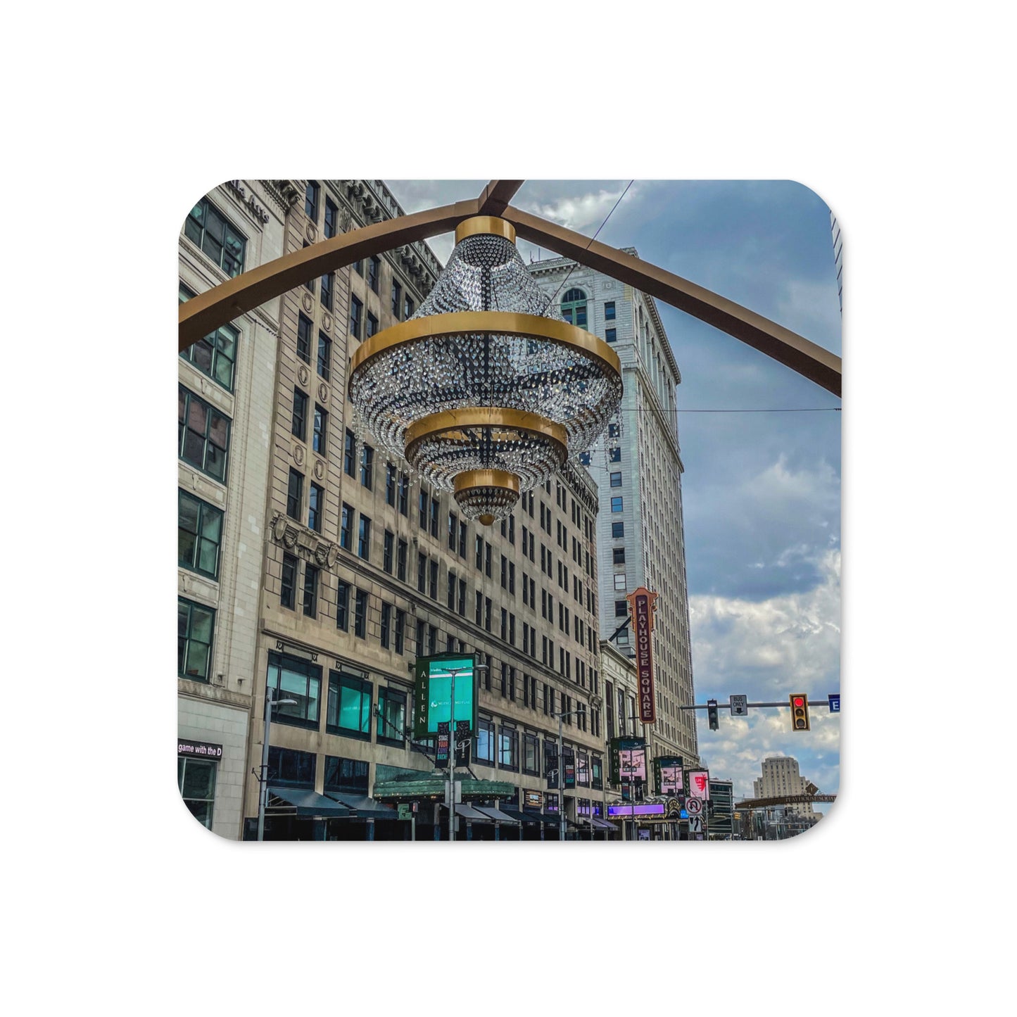 Playhouse Square Cork-Back Coaster