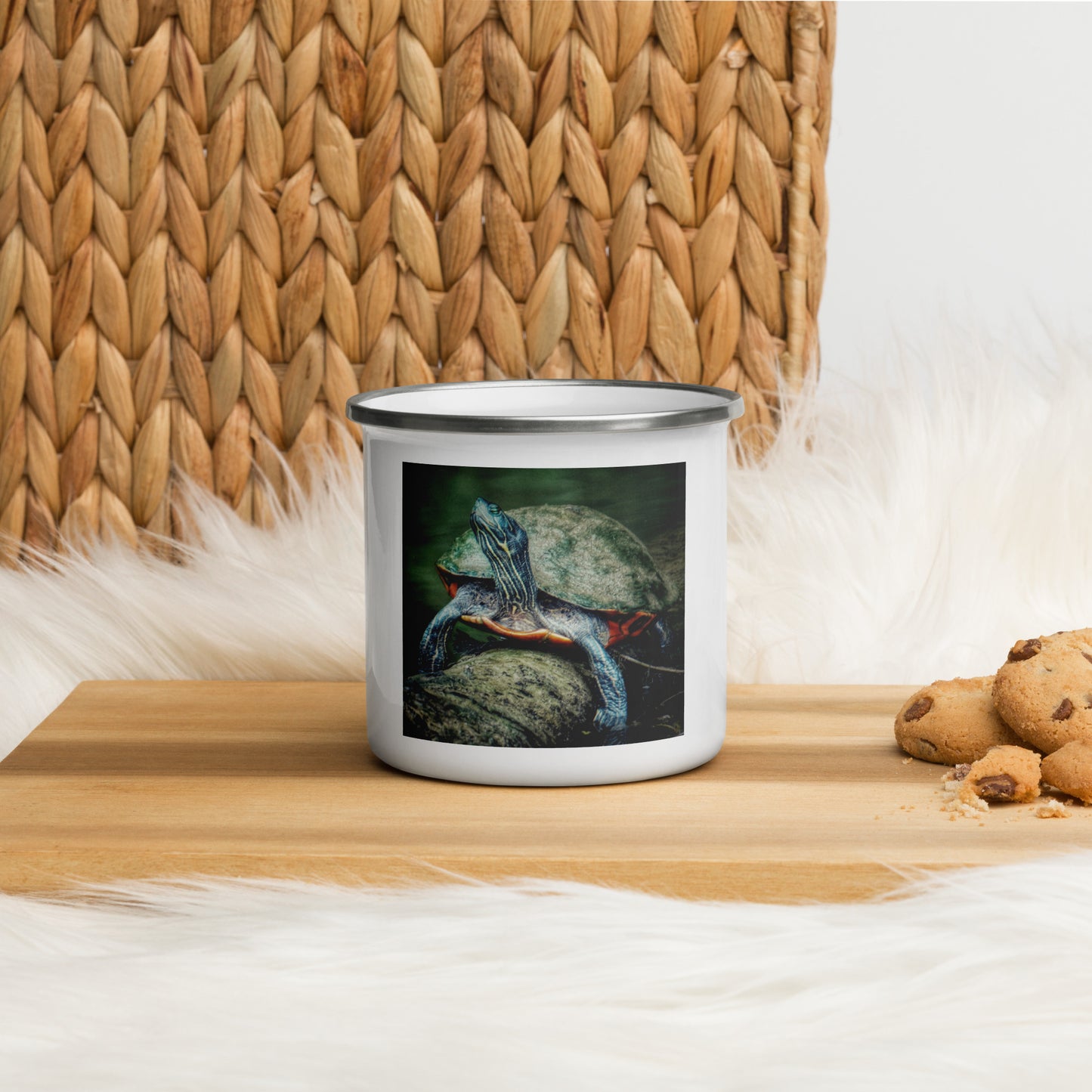 Turtle Enamel Camper Mug