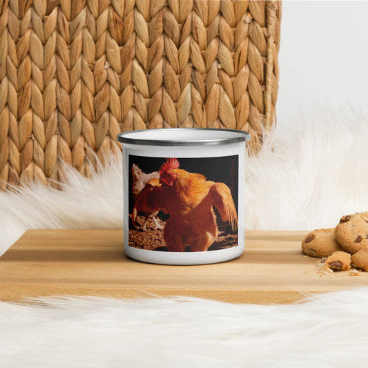 Chicken Enamel Mug