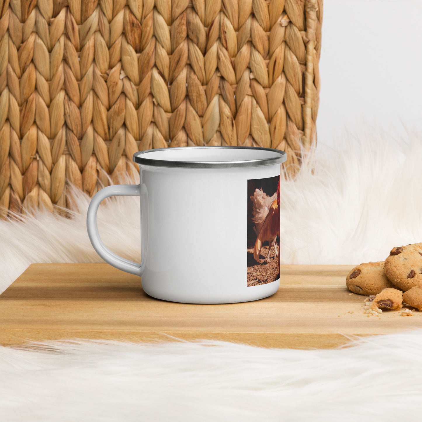 Chicken Enamel Mug