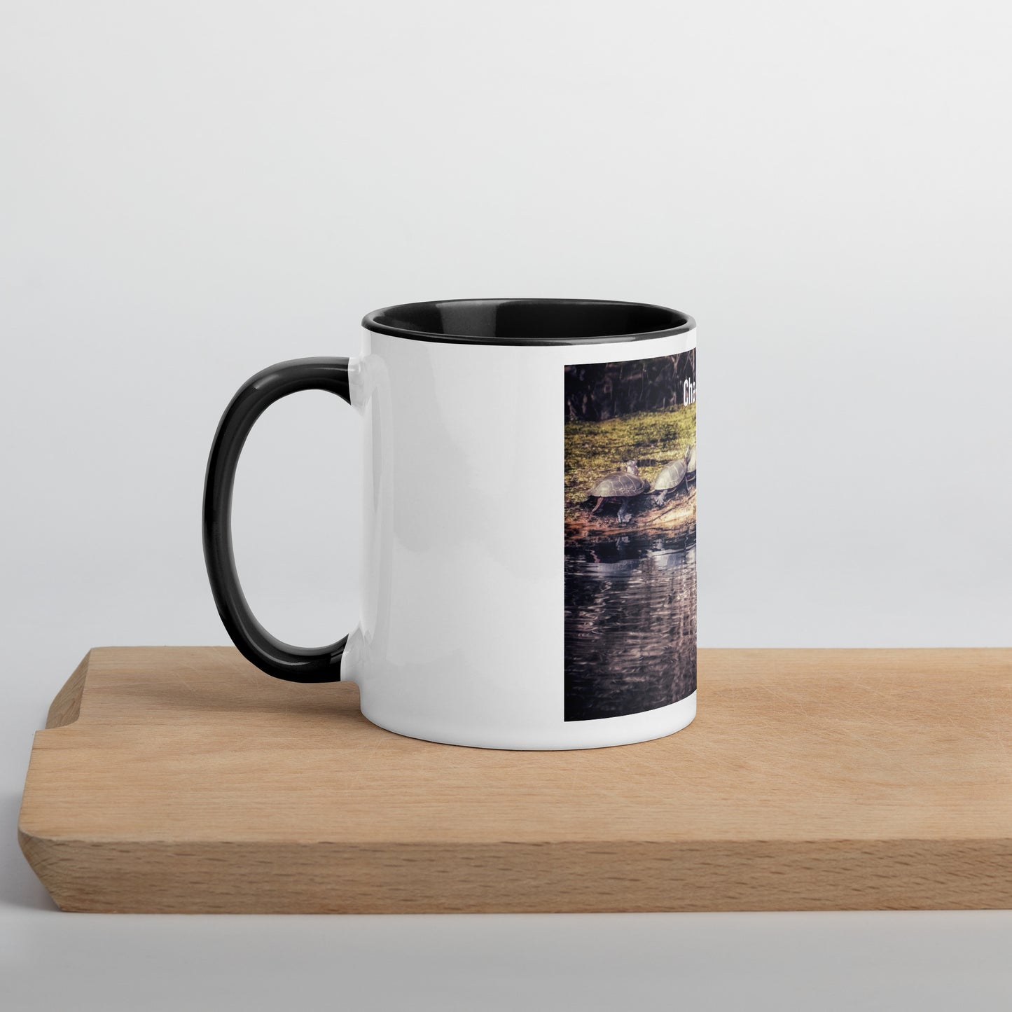 Funny 5 Turtle Cha-Cha-Cha Mug (with Color Inside)