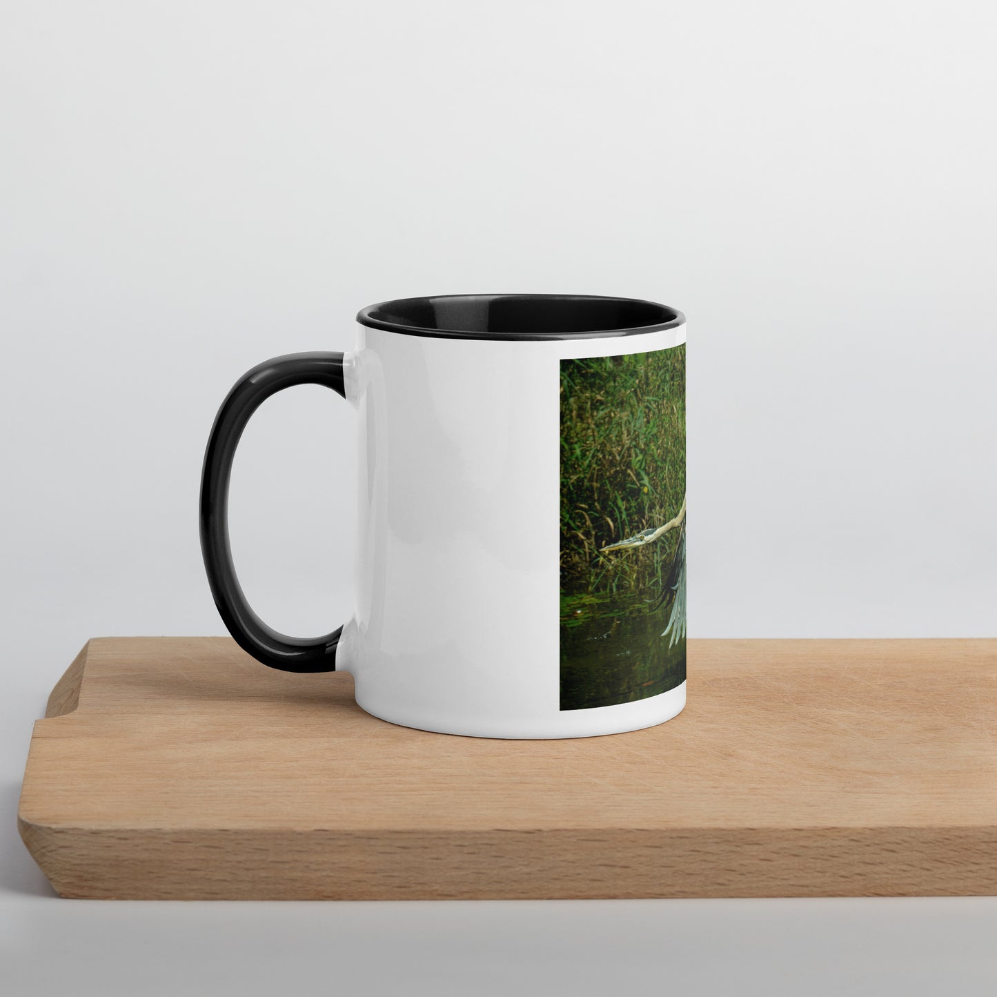 Gliding Heron Mug (with Color Inside)