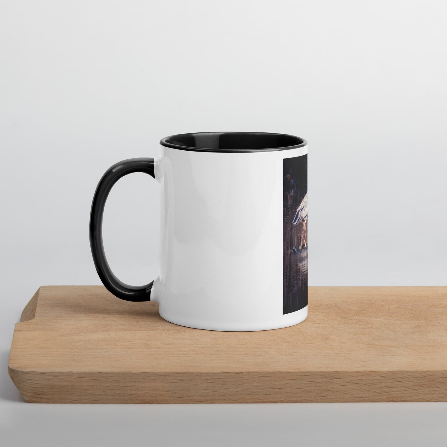 Heron Reflection Mug (with Color Inside)