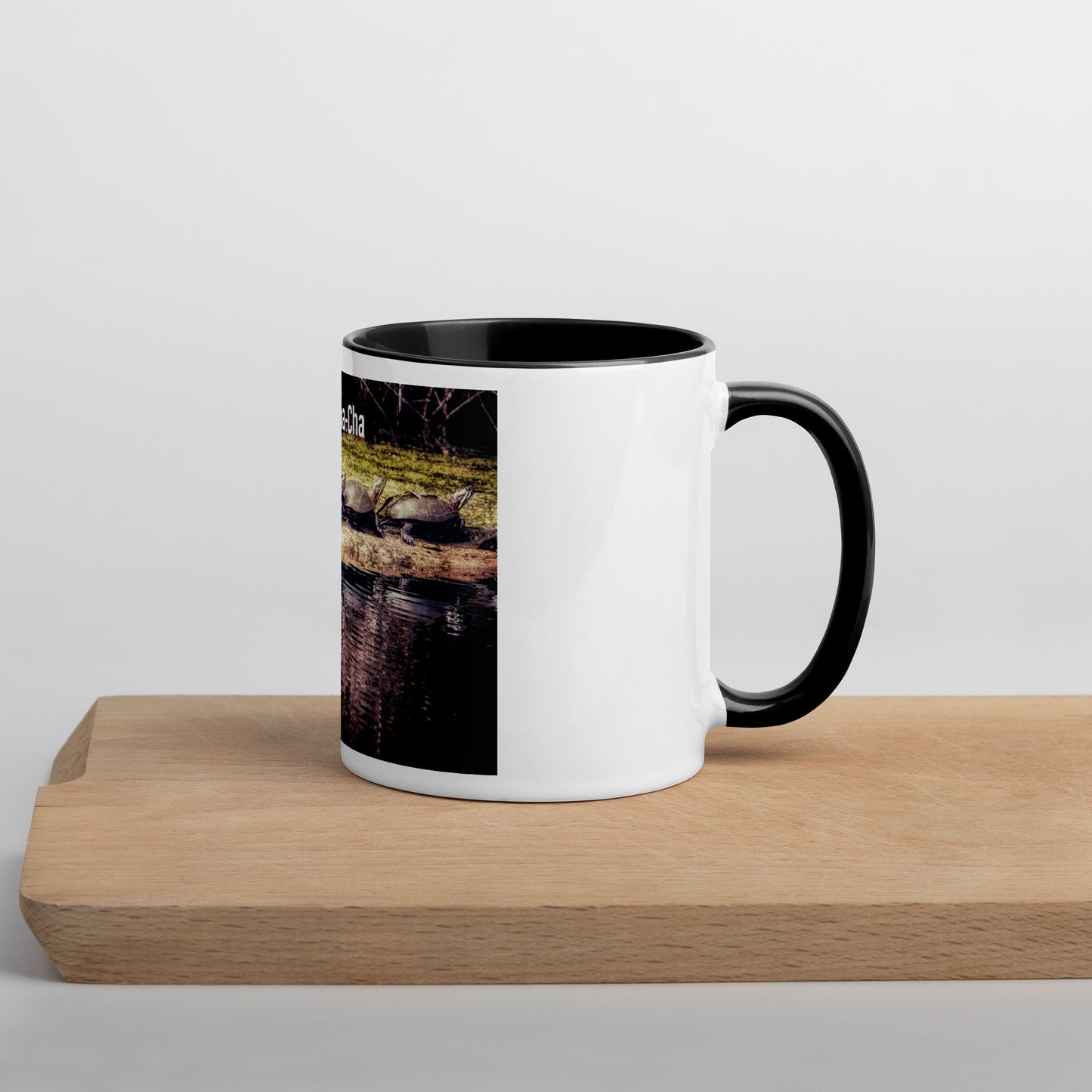 Funny 5 Turtle Cha-Cha-Cha Mug (with Color Inside)
