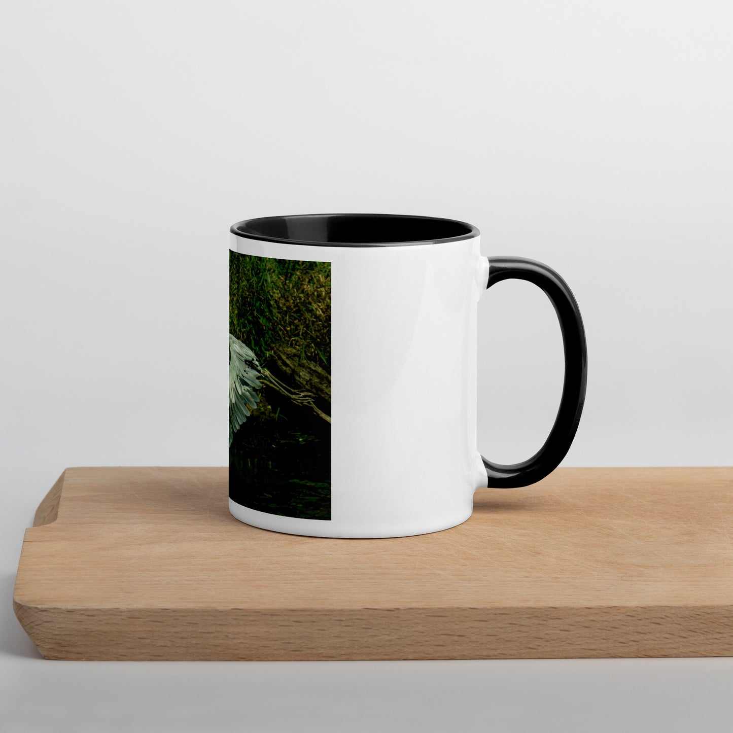 Gliding Heron Mug (with Color Inside)