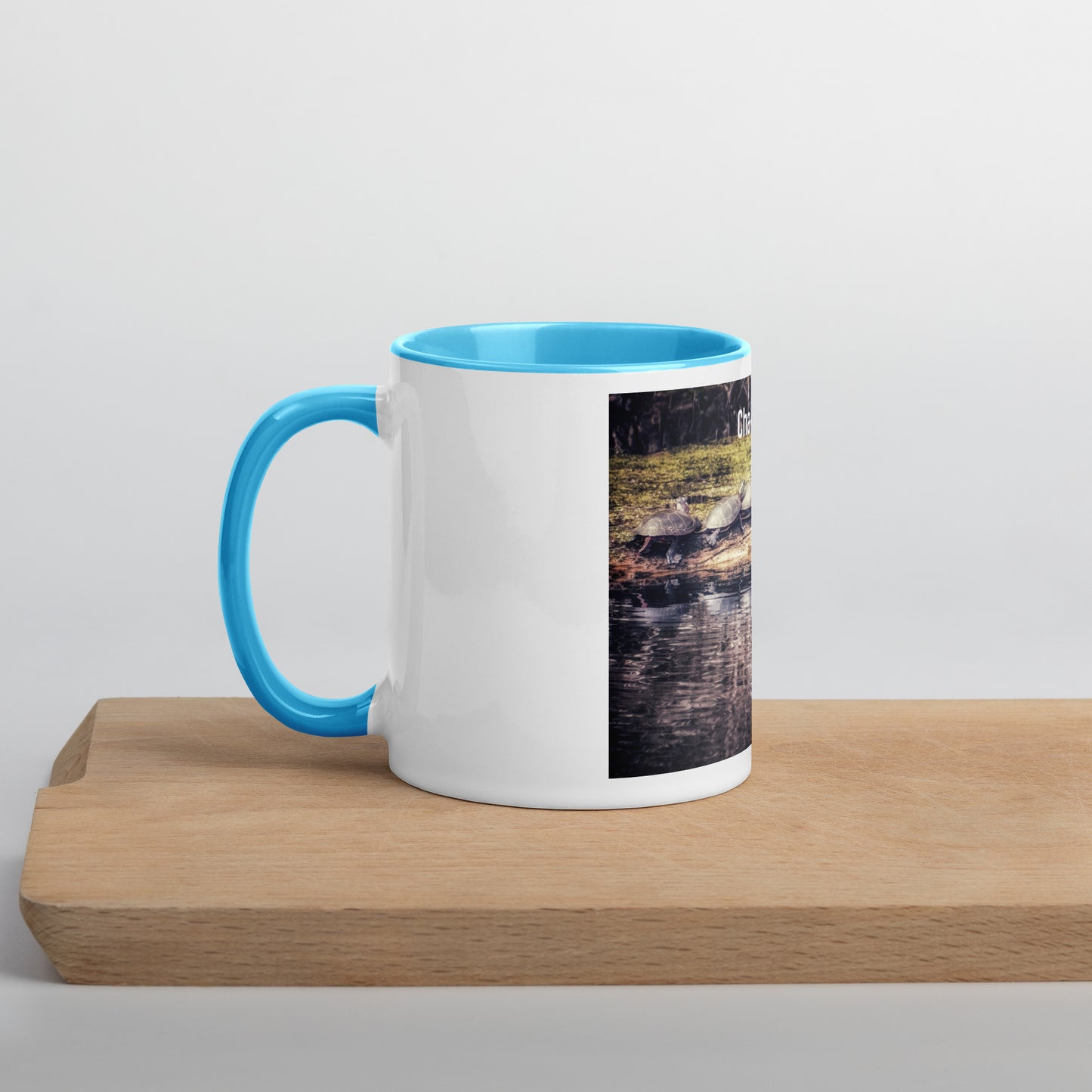 Funny 5 Turtle Cha-Cha-Cha Mug (with Color Inside)