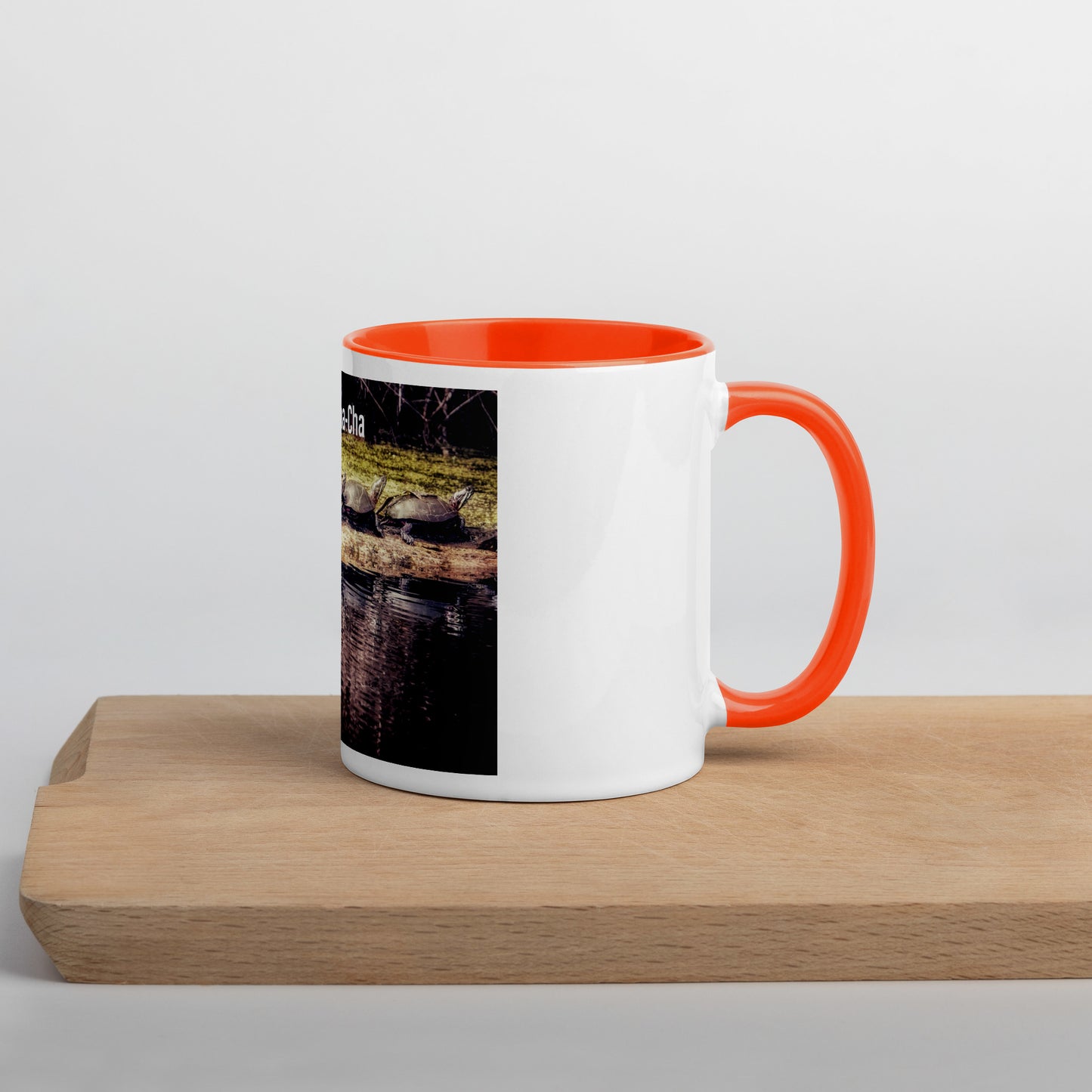 Funny 5 Turtle Cha-Cha-Cha Mug (with Color Inside)