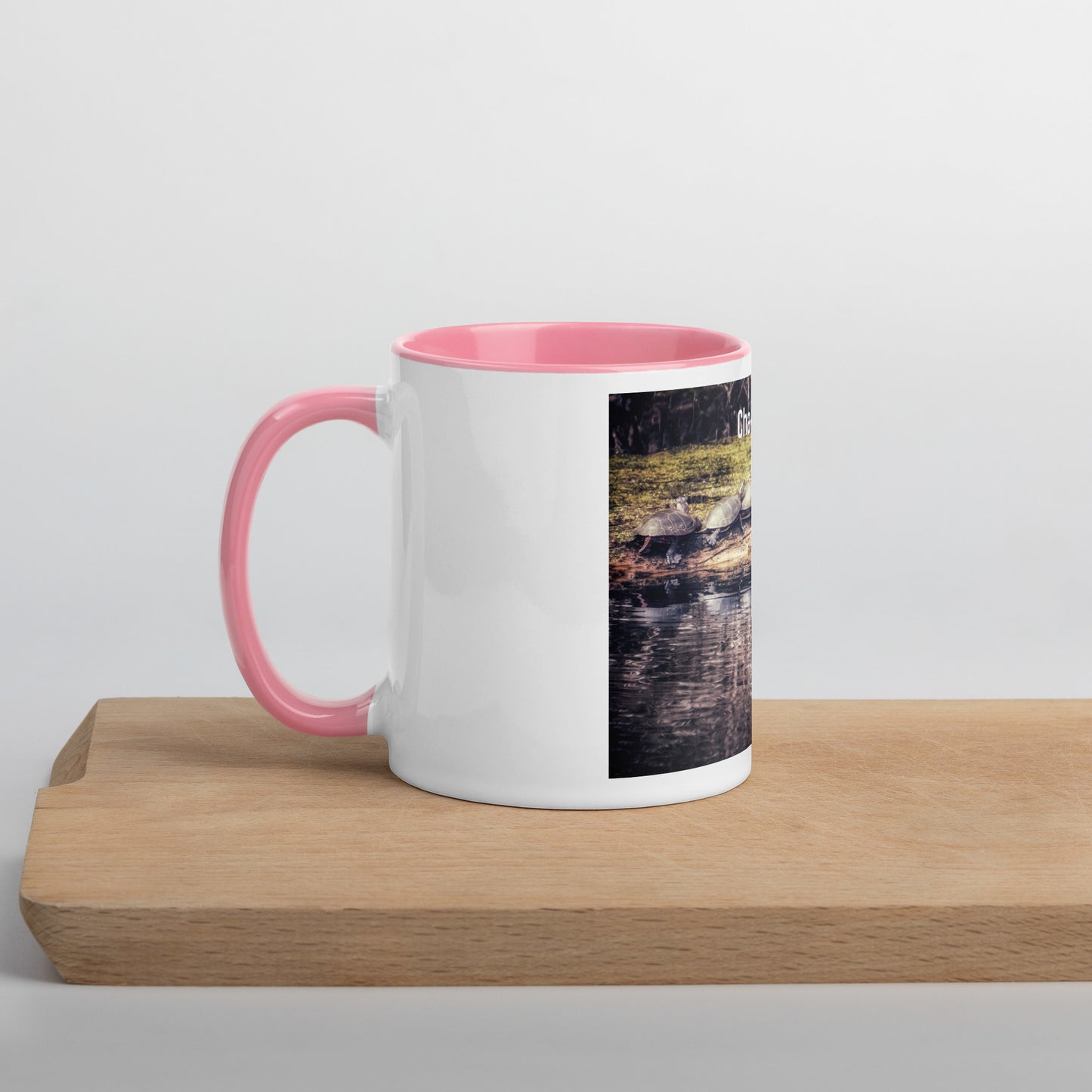 Funny 5 Turtle Cha-Cha-Cha Mug (with Color Inside)