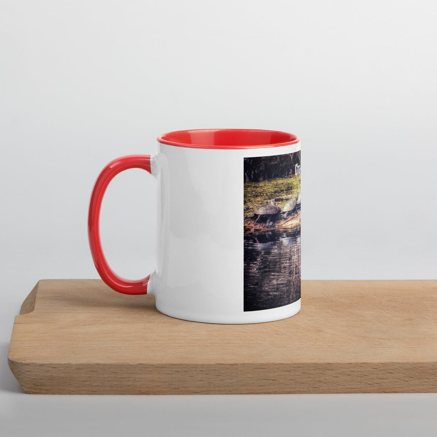 Funny 5 Turtle Cha-Cha-Cha Mug (with Color Inside)