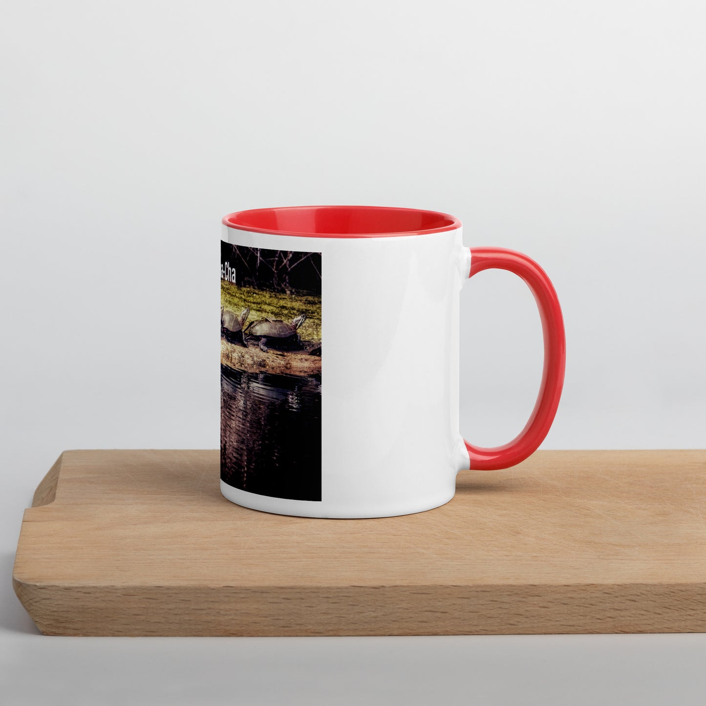 Funny 5 Turtle Cha-Cha-Cha Mug (with Color Inside)