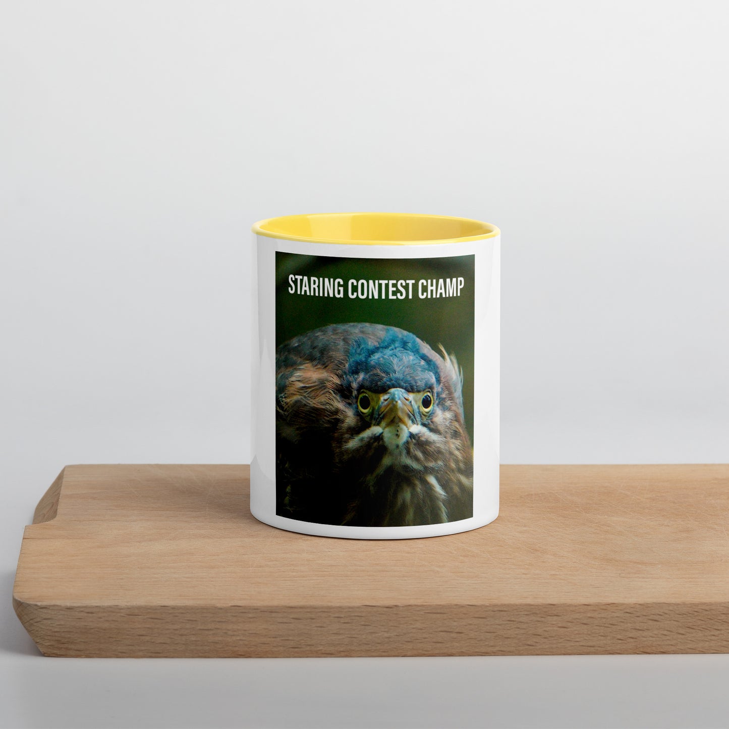 Funny Heron Mug (with Color Inside)