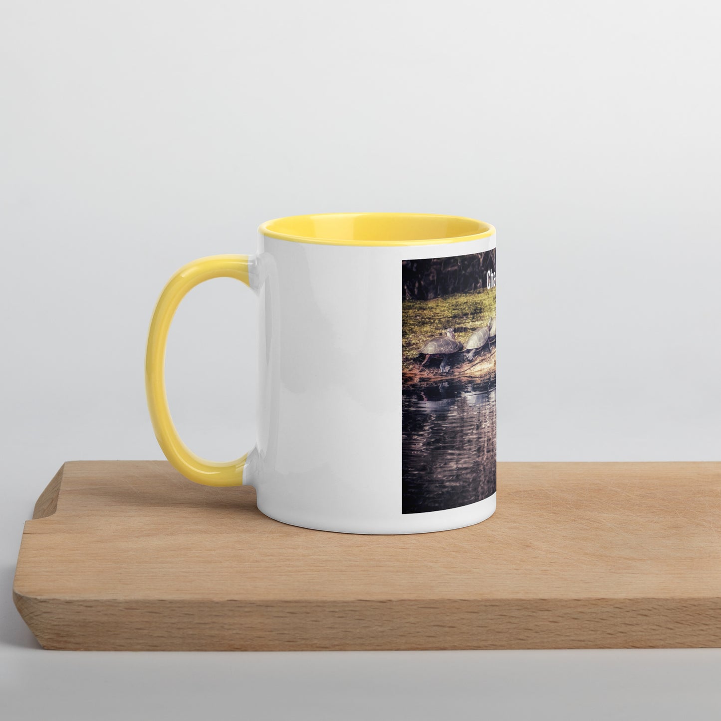 Funny 5 Turtle Cha-Cha-Cha Mug (with Color Inside)