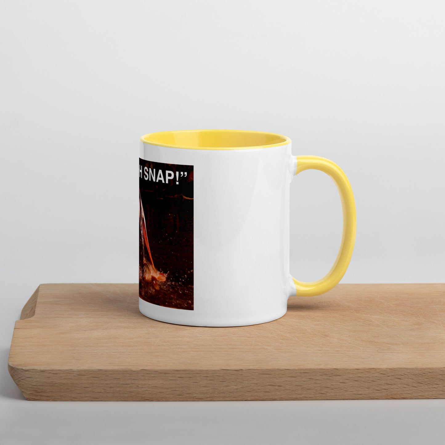 Keepsake Photo: Funny Oh Snap! Heron and Fish Mug (with Color Inside)