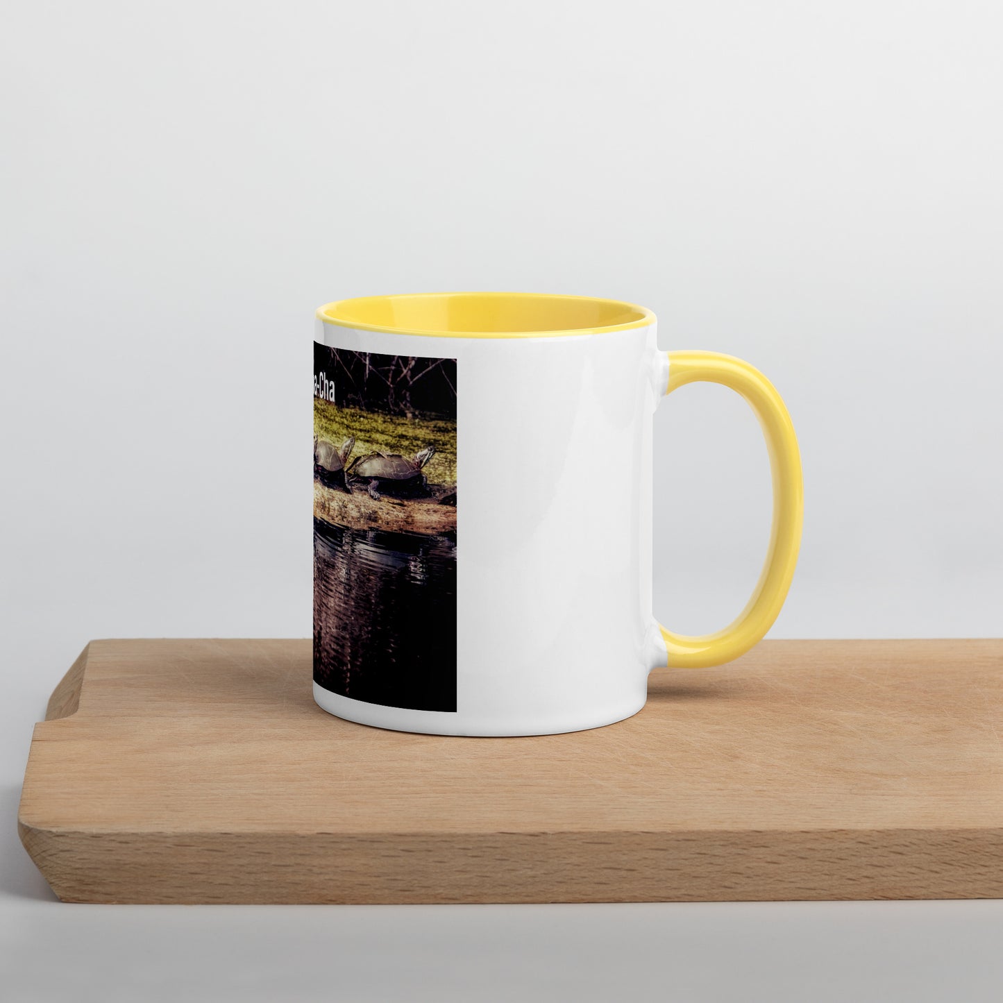 Funny 5 Turtle Cha-Cha-Cha Mug (with Color Inside)