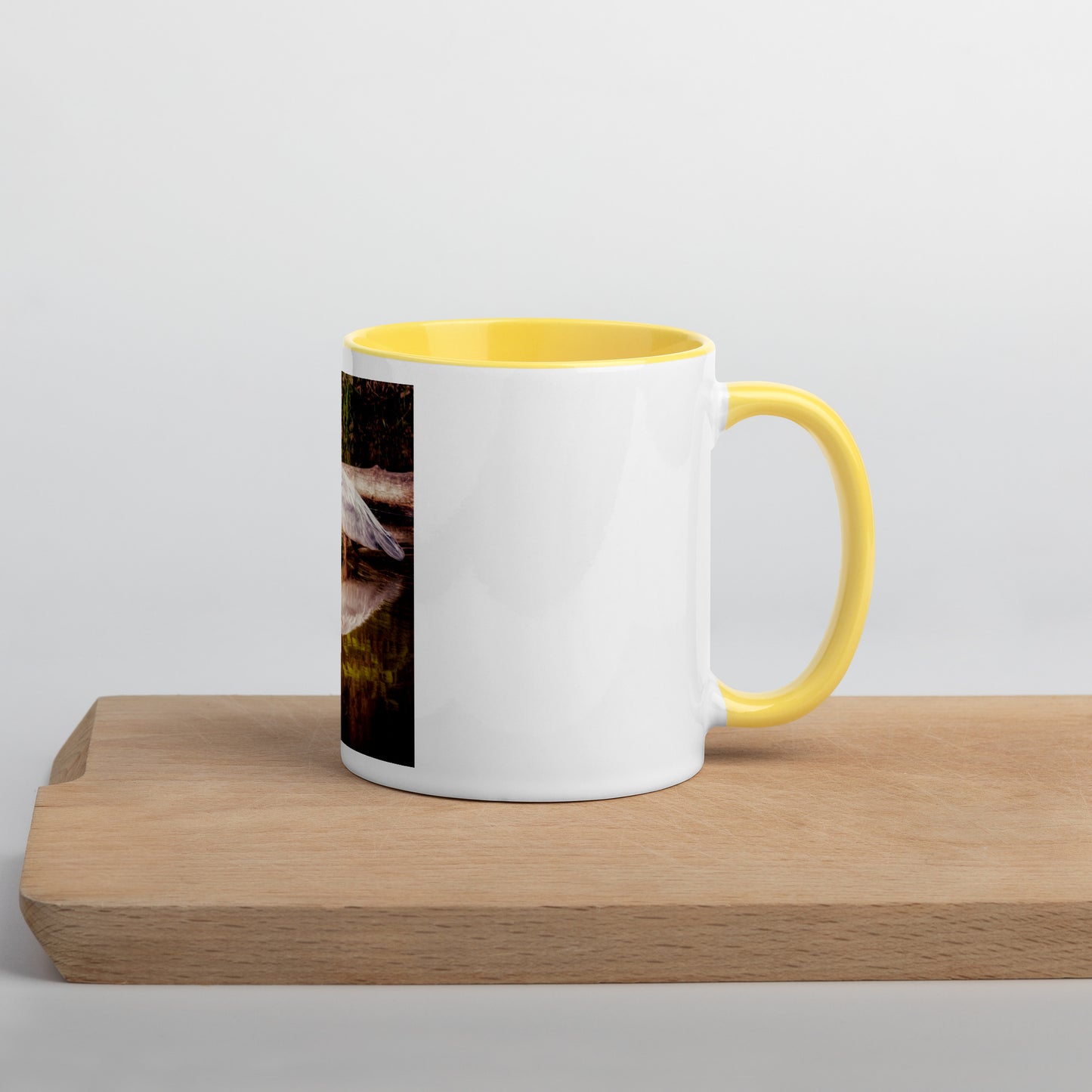 Heron Reflection Mug (with Color Inside)