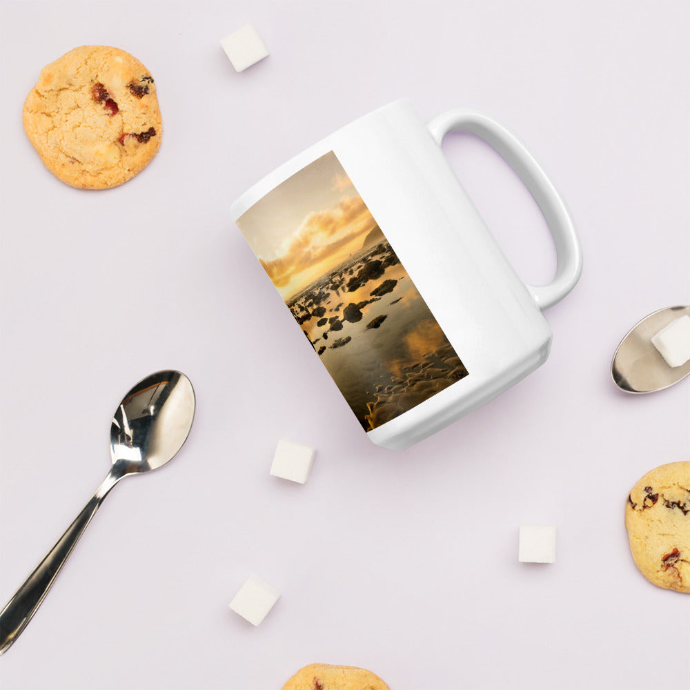 Ocean Sunset Glossy White Mug