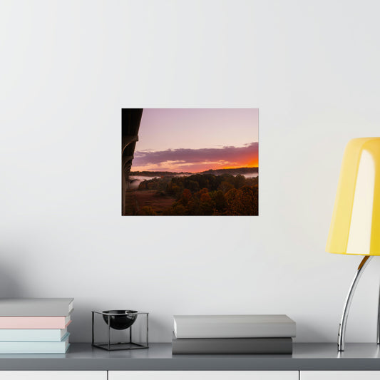 Bridge  Photo - Ohio Turnpike and Cuyahoga Valley National Park Sunrise Poster Print