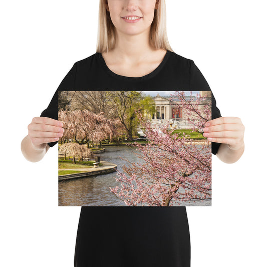 Cherry Blossoms Trees Photo Cleveland Museum of Art Image Wade Lagoon Spring Print