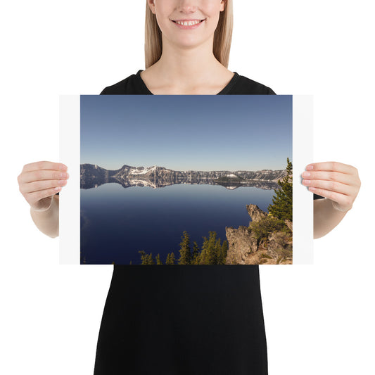 Crater Lake Oregon Photo Print National Park Art Poster