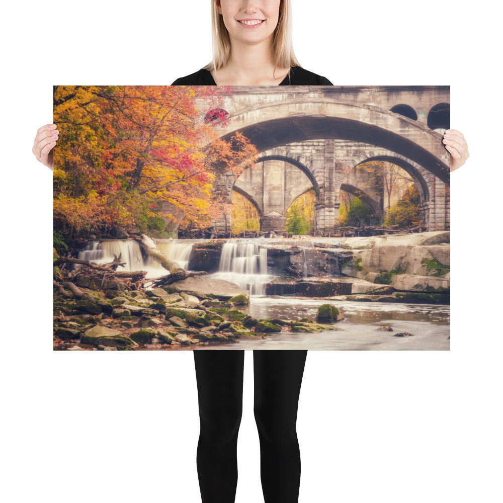 Berea Falls Ohio Waterfall Poster Print Photo